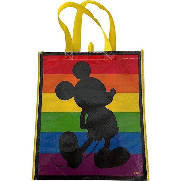 Disney's Mickey Mouse Pride Rainbow Large Authentic licensed Reusable Tote Bag - Picture 1 of 8